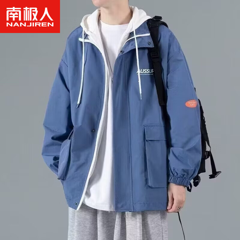 ���ڲ������ϼ��ˣ�Nanjiren����������ñ�п��������＾��װ�������ʿ���������·���������� JK303��ɫ������ XL(��������130-150��)