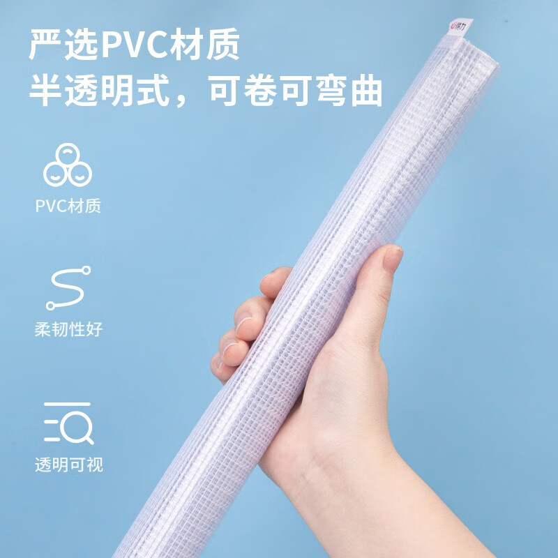 得力（deli）网格拉链袋文件袋学科袋学科分类收纳透明档案中小学生科目试卷收纳装作业文具A4大容量 【5个装】莫兰迪色系-彩网标签款