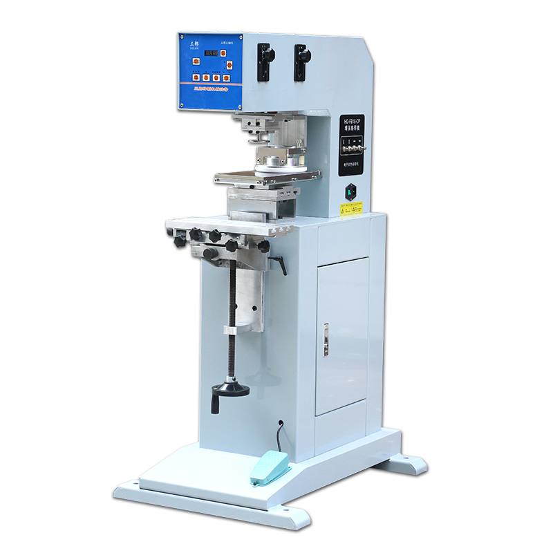 气动全自动移印机150/300油墨油盅式印唛机商标logo数字鞋垫头盔 字