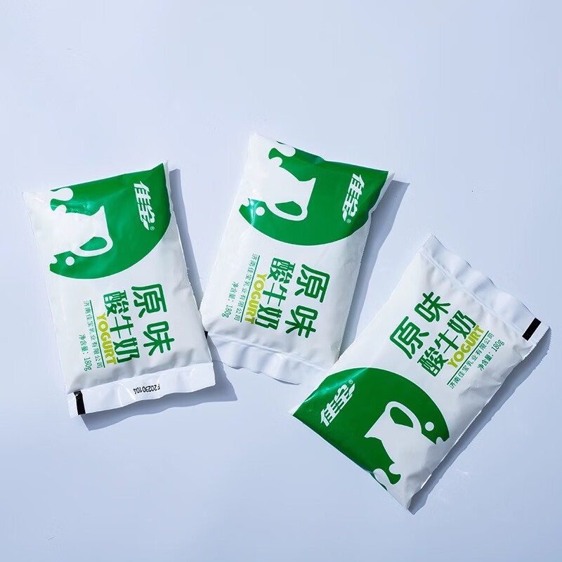 佳宝原味酸牛奶 风味发酵乳酸奶整箱 (保温箱 冰袋发货) 180g*16袋