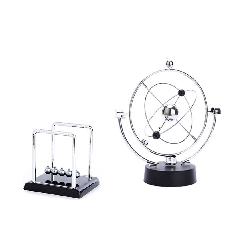 物理摆件创意家居装饰工艺品饰品客厅 1#大号银河系混沌摆 牛顿摆小号