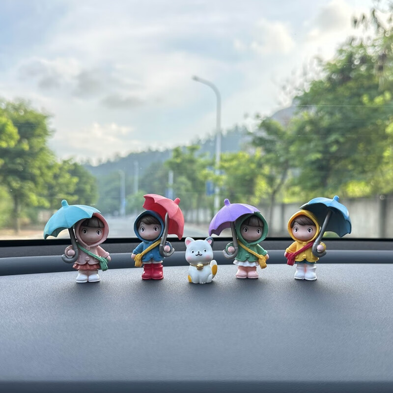 打伞女孩【四件套】铃铛猫咪