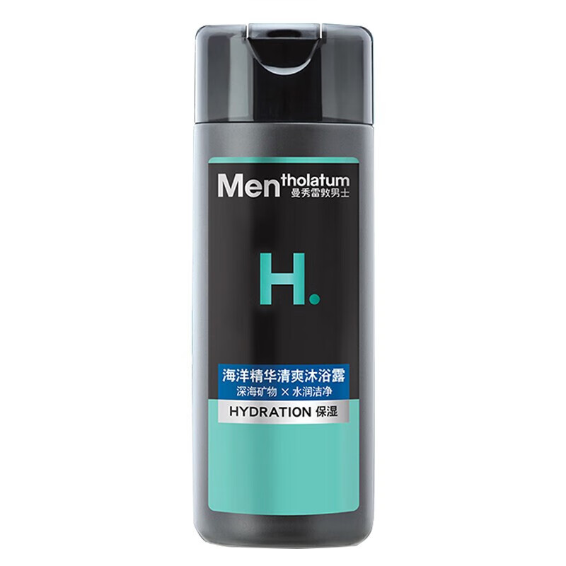 曼秀雷敦(mentholatum)男士保湿水润洁净活力滋润沐浴露深层清洁沐浴