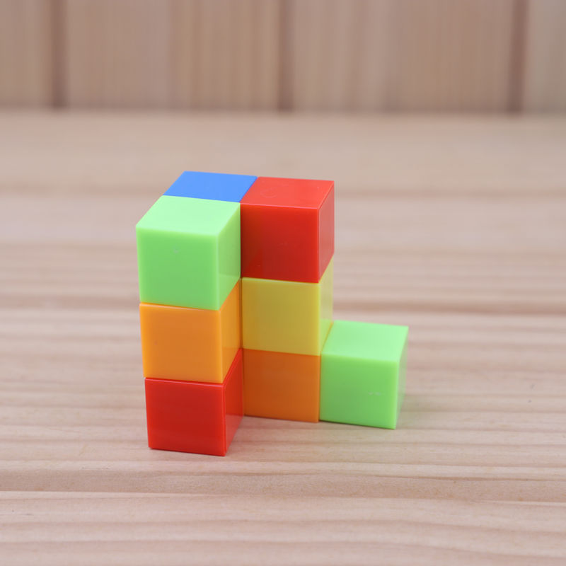 婕染 小学生磁性正方体教具数学用品正方块认识立体几何图形模型学具