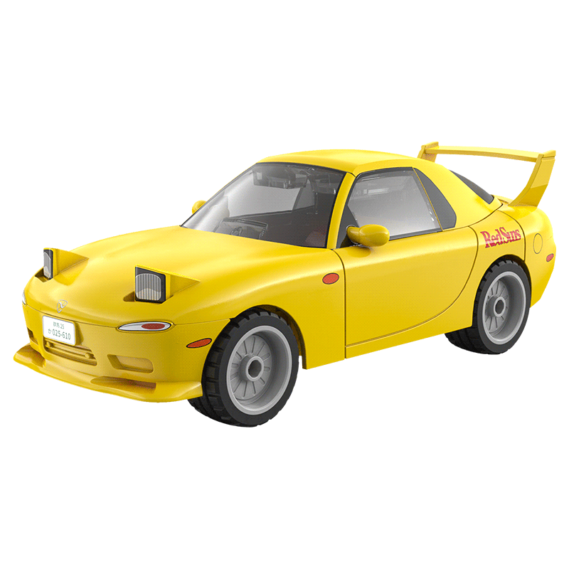 汽車模型 CaDA 咔搭头文字D系列C55017 高桥启介马自达FD35 RX-7 积木模型【报价