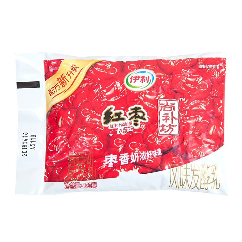 伊利 红枣酸奶150g小枕袋装尚补坊系列风味发酵乳低温冷藏 伊利红枣