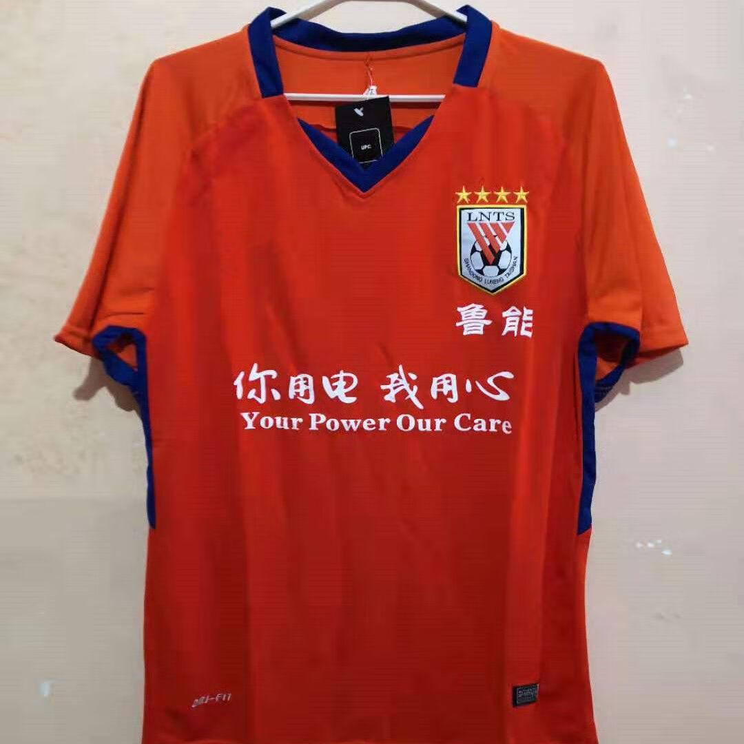 铭汇通山东鲁能泰山球衣中超山东鲁能泰山队球衣短袖比赛服橙训 18