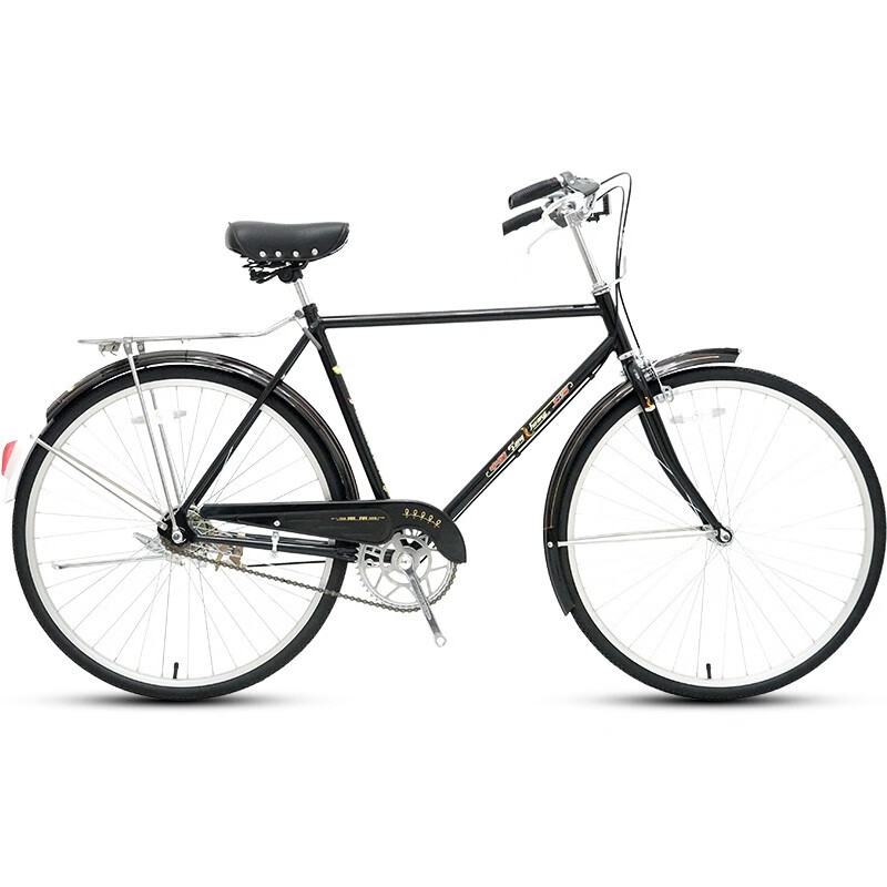 凤凰老式自行车二八大杠传统老28式复古自行车杆闸单车男女杆刹自行车