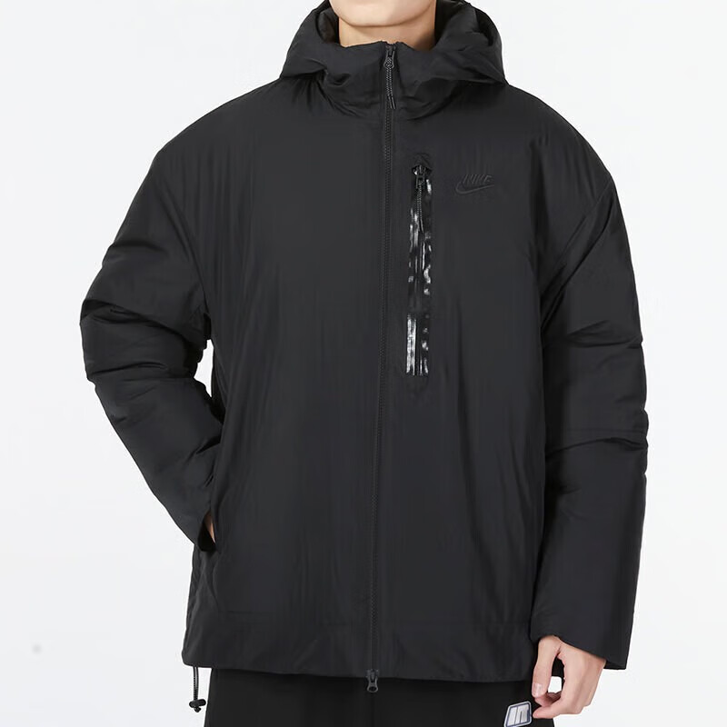 耐克(nike)外套男装秋冬季新款运动服梭织加厚保暖连帽棉服棉衣 dq