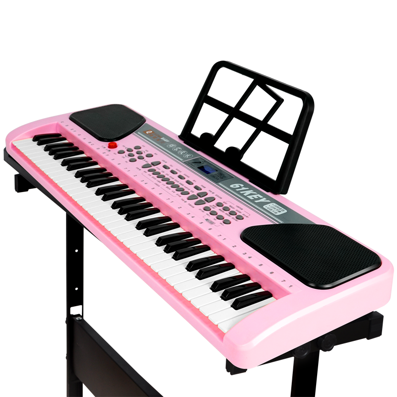 俏娃宝贝QIAOWABAOBEI61键电子琴——适用于初学者和专业演奏者的灯光智能乐器|如何查询电子琴历史价格