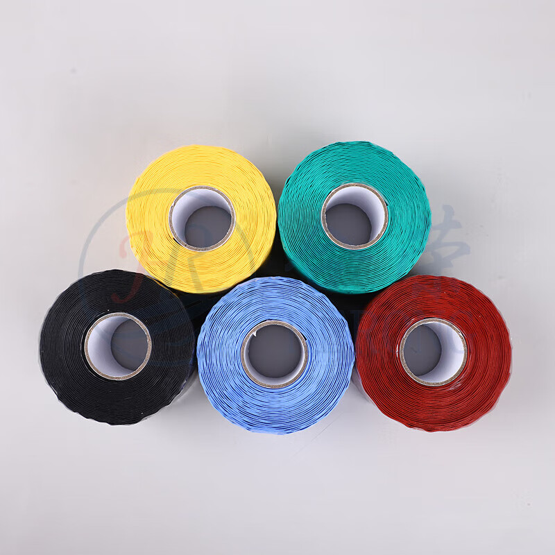 哩嗹啰嗹10kv硅橡胶自粘带阻燃辐照交联自融带密封绝缘耐高压 25×0.