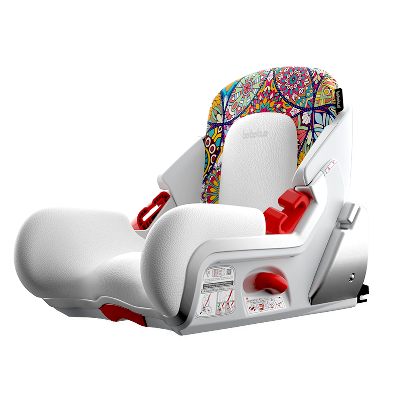 bebebus儿童安全座椅3-12岁汽车用宝宝椅车载坐椅增高垫简易便携 曼荼罗