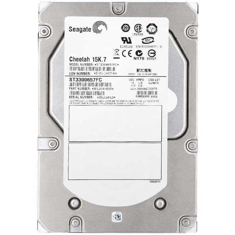 希捷seagate 3.5英寸 fc光纤存储硬盘 300gb 15k 3.5 st3300657fc