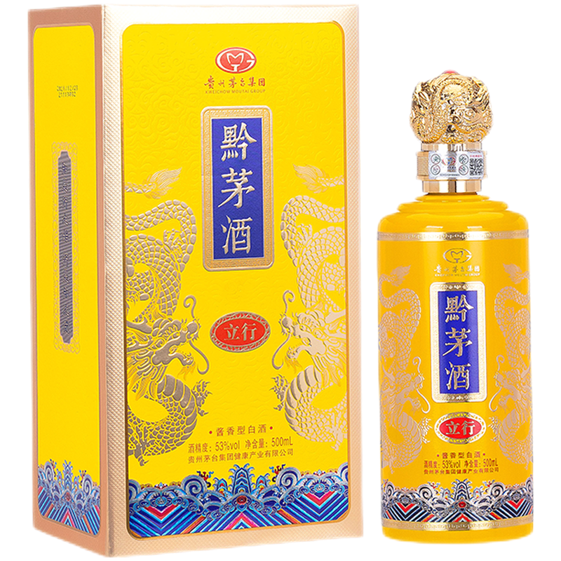 黔茅贵州茅台集团 黔茅酒立行 53度酱香型纯粮坤沙白酒500ml单瓶