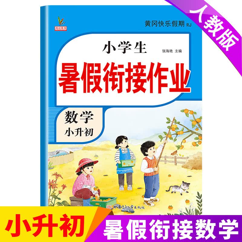 2022新版六年级下册暑假作业全套语文数学英语人教版六升七黄冈衔接总复习预习练习册题小学暑假作业本6年级升初一小升初衔接教材正版书籍 【数学】单本 六年级下