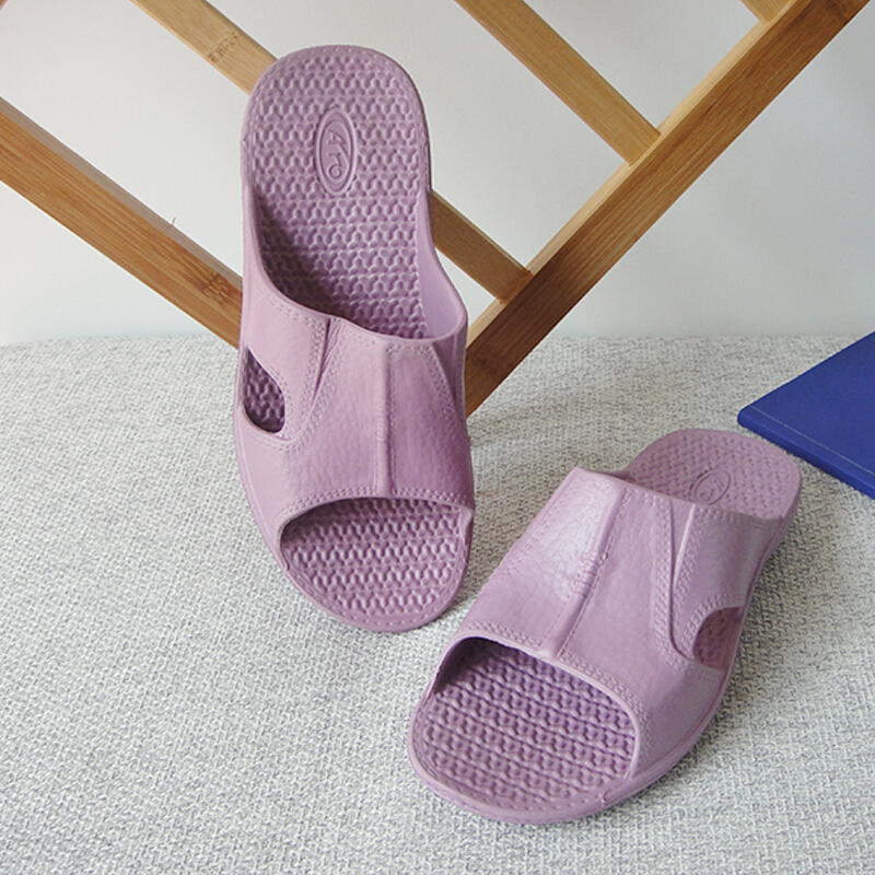 DIAN 韩国进口动感轻便舒适浴室防滑拖鞋 紫色 230mm 适合35-36码