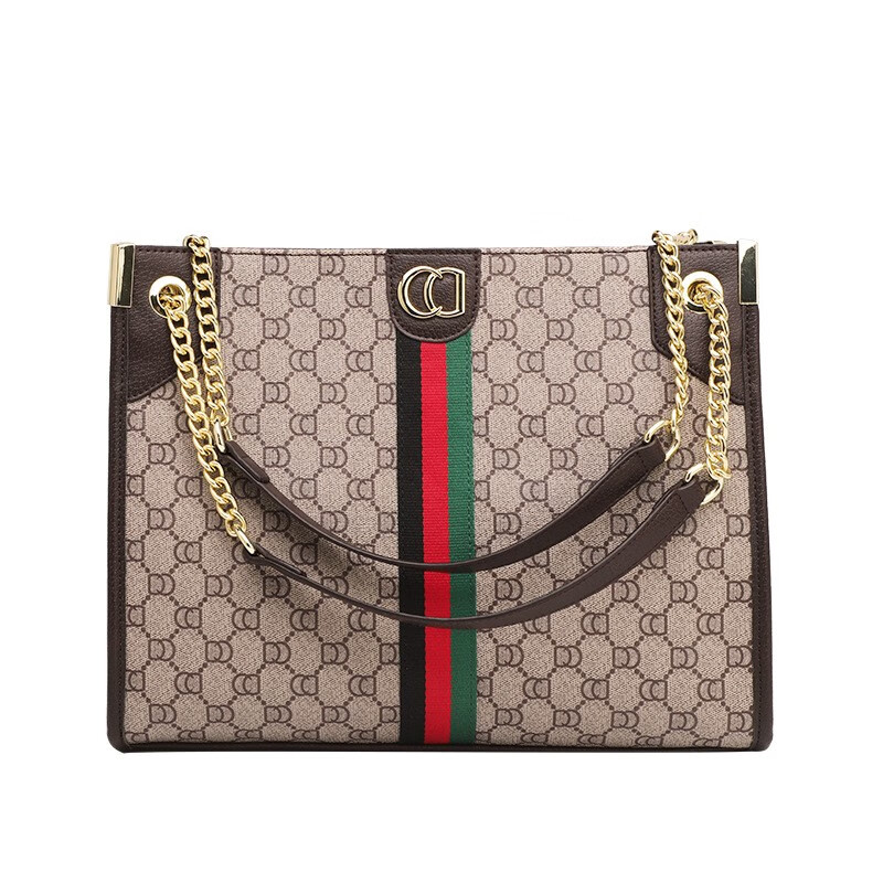 酷奇袋鼠酷奇女包高级感大包包女单肩包斜跨包大容量托特包送女友生日礼物 咖啡色