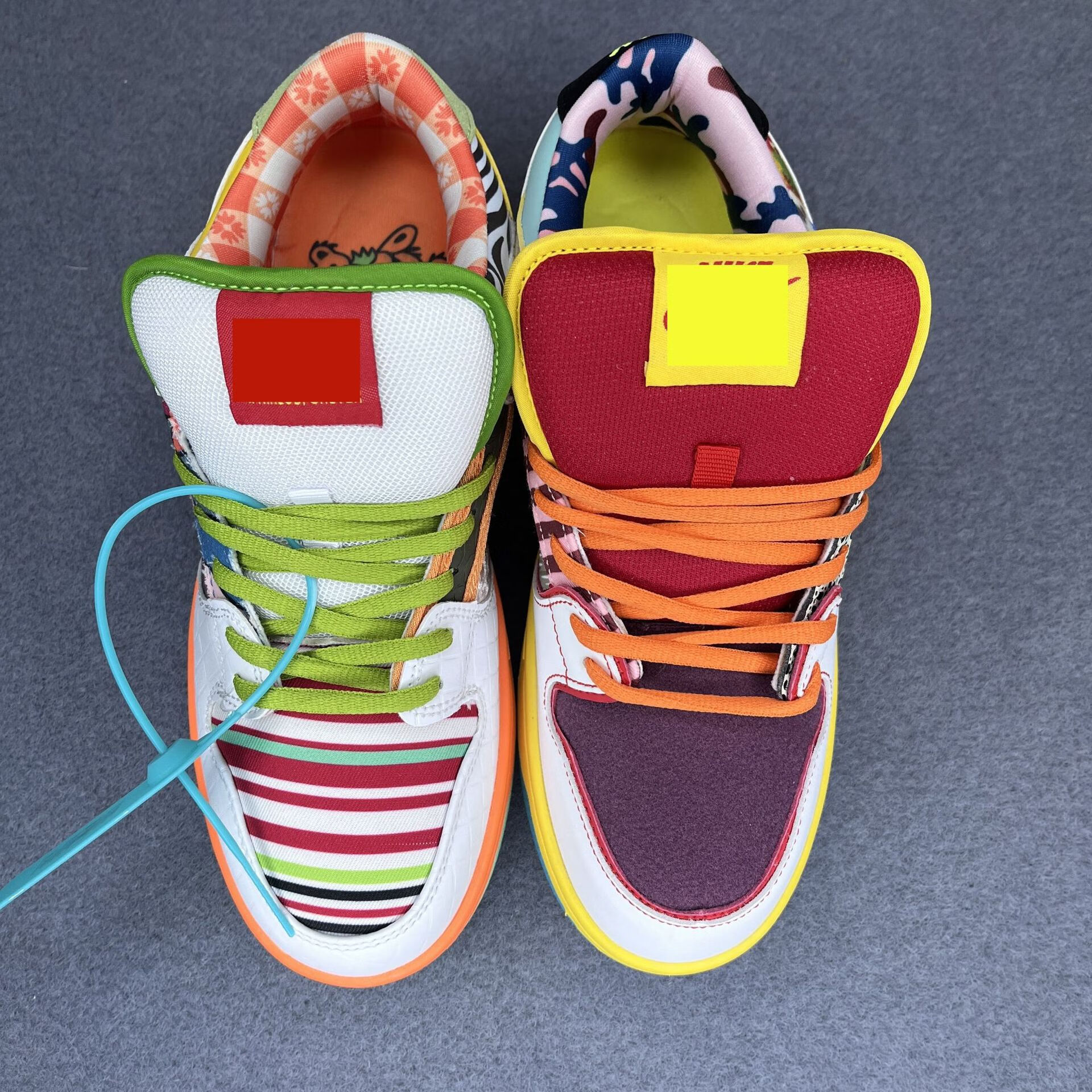 clenikeed莆田纯原sb dunk 彩色不对称鸳鸯鸽子低帮男女情侣时尚休闲