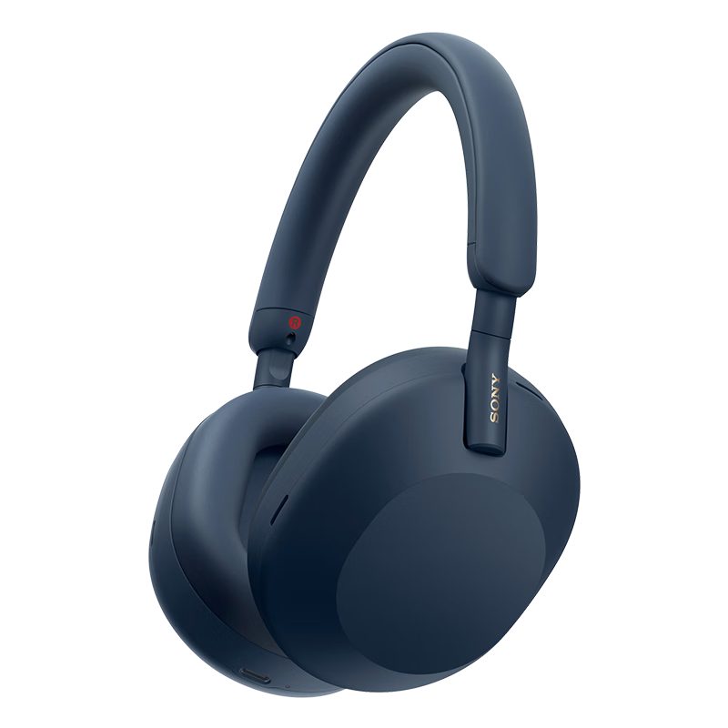 索尼（SONY）WH-1000XM5 头戴式无线耳机 蓝牙降噪耳机1000XM4升级款 网课礼物送男女友学生 深夜蓝
