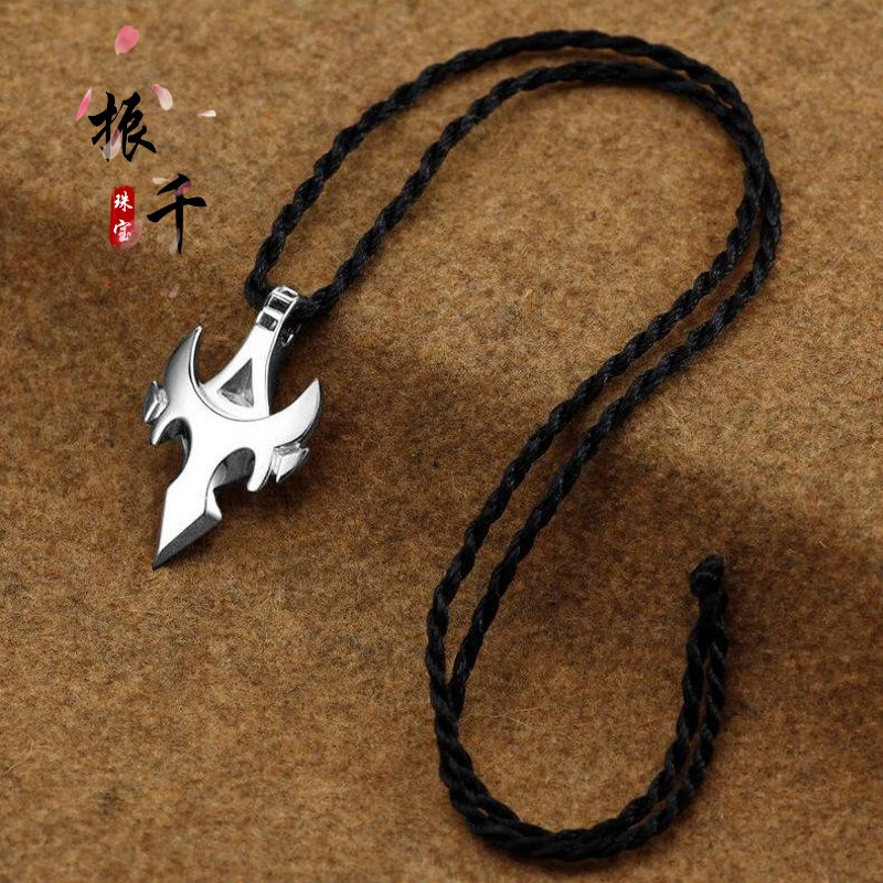 振千s925银男士吊坠霸气圣斗剑项链剑形帅气项坠时尚