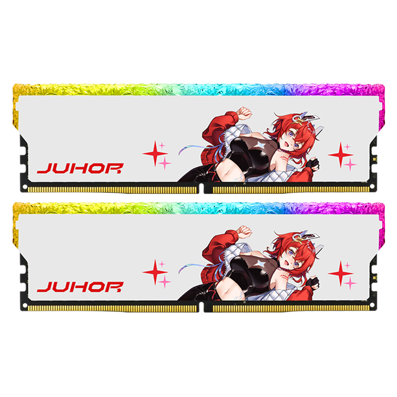 玖合(JUHOR) 32GB(16Gx2)套装 DDR5 6400 台式机内存条 星舞RGB灯条 海力士A-die颗粒 CL32