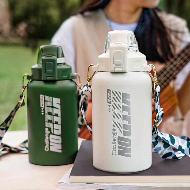 cup mystery保温杯大容量吨吨桶运动健身双饮男女高颜值不锈钢便携