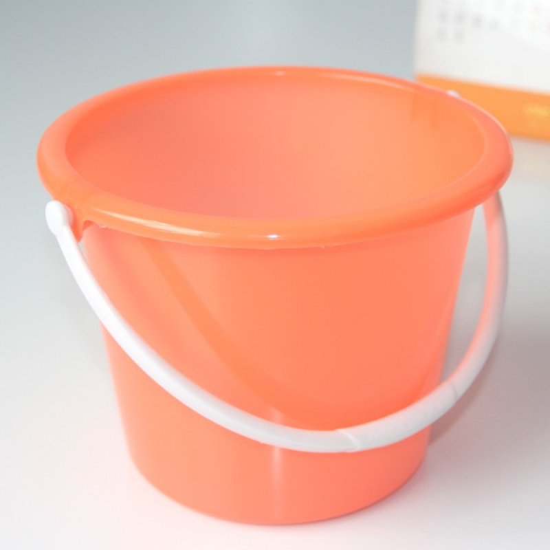 辰至尚品 塑料提水桶收纳桶储物桶提手小桶食品桶多用桶 3l无盖橙色