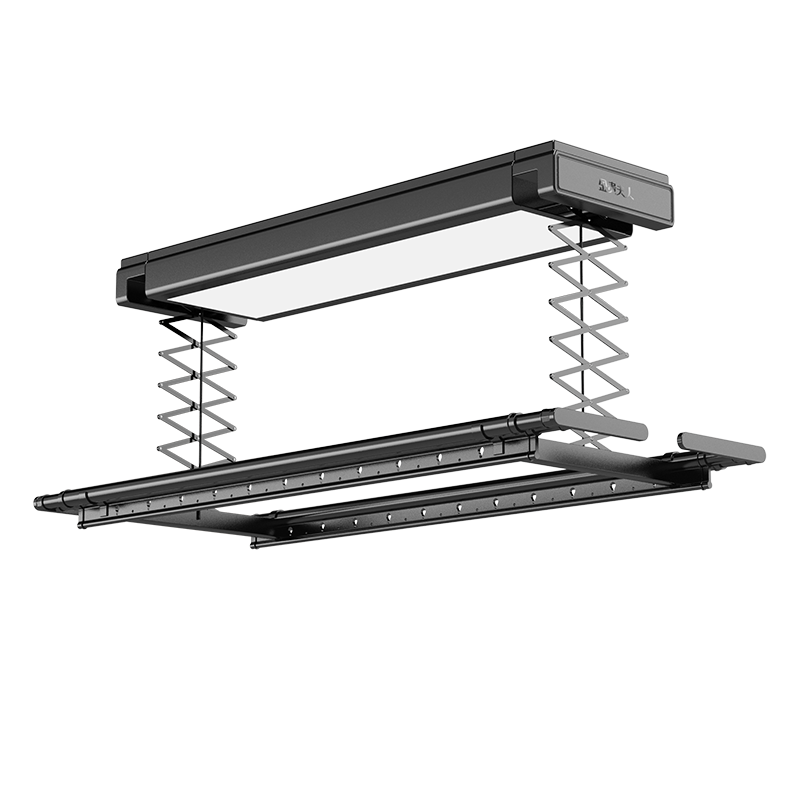 金贵夫人隐形电动晾衣架阳台升降晾衣杆智能遥控隐藏式晾衣机自动晒衣架x6星空灰42寸全面屏