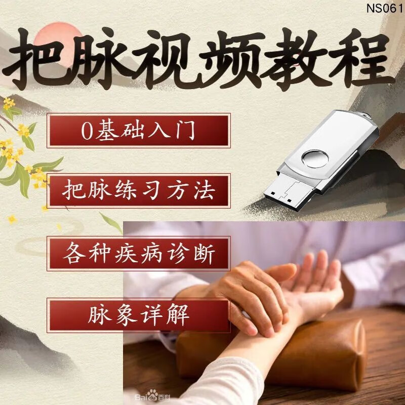 脉诊零基础入门u盘视频课程自学中医号脉教学临床脉象把脉古脉法 16gb