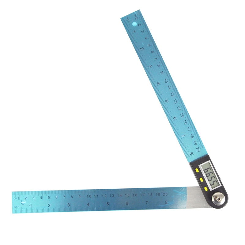 不锈钢电子 角度尺 量角器木工角尺量角仪多功能360度 角度尺 0-200mm