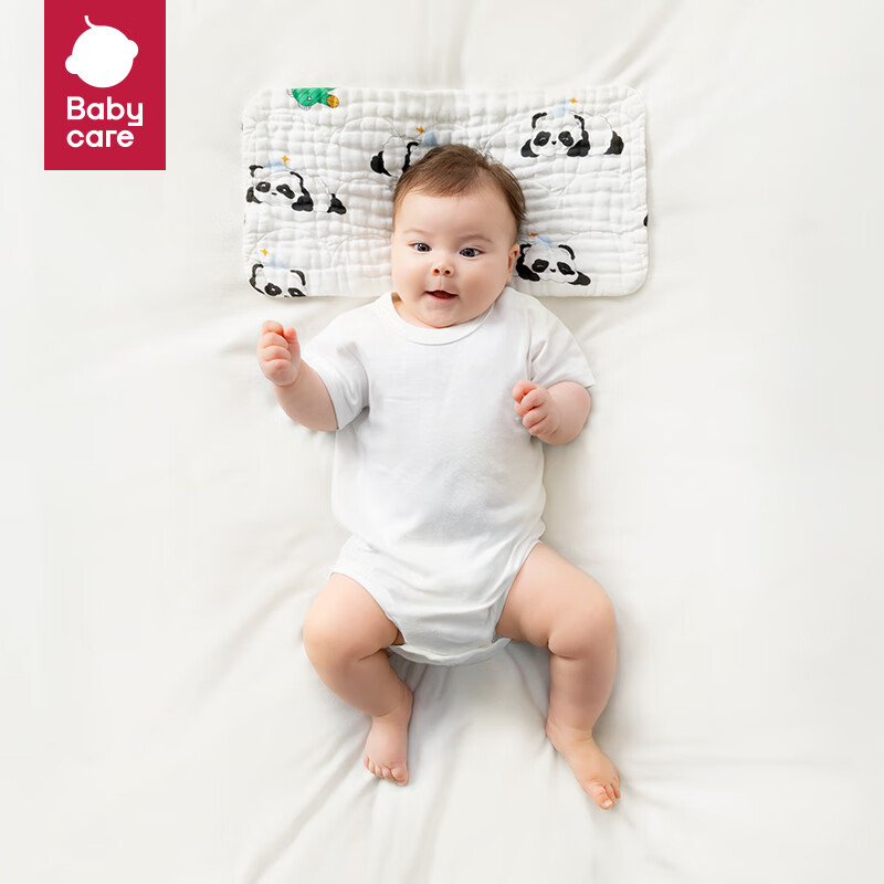 bc babycare新生儿枕头婴儿纱布枕宝宝升级出生枕头0-6个月以上可用 【0-3月新生儿枕】 咘咘天空