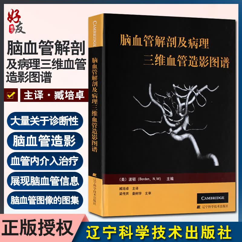正版 脑血管解剖及病理三维血管造影图谱 人体脑血管解剖学图谱 神经外科医生技术参考书 颈部颅内动脉静