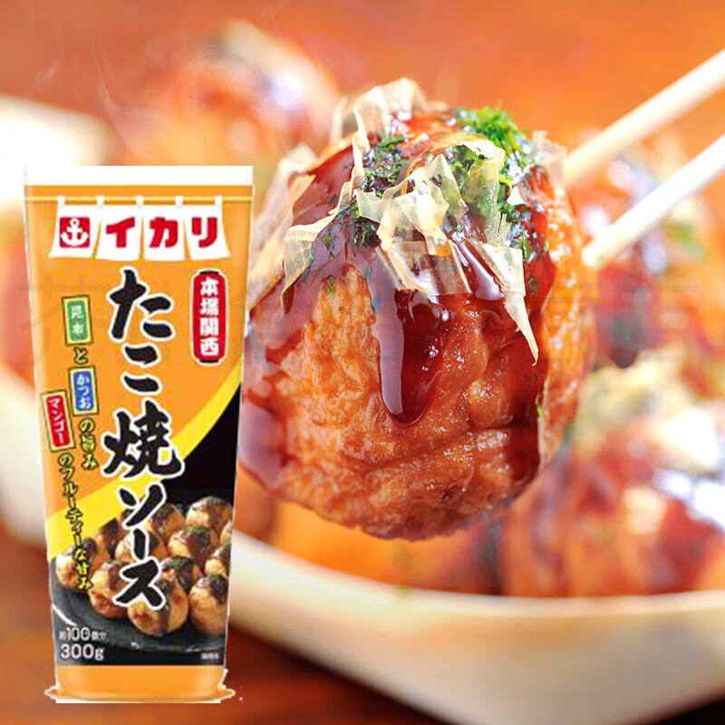 锚牌章鱼烧调味酱 300g 日本进口章鱼小丸子酱