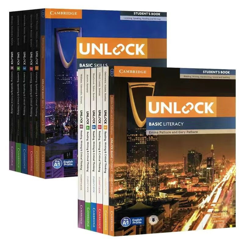彩印 新版Unlock 剑桥 全套12册