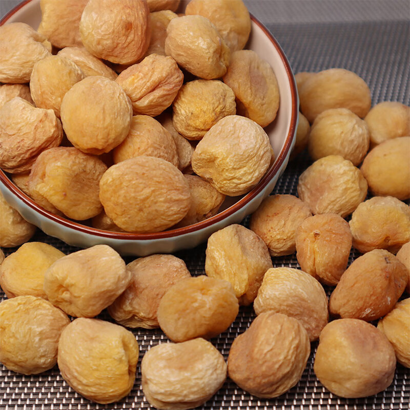 味巴哥新疆干今年新货树上吊干杏无添加特级500g果脯干果 小白杏干500