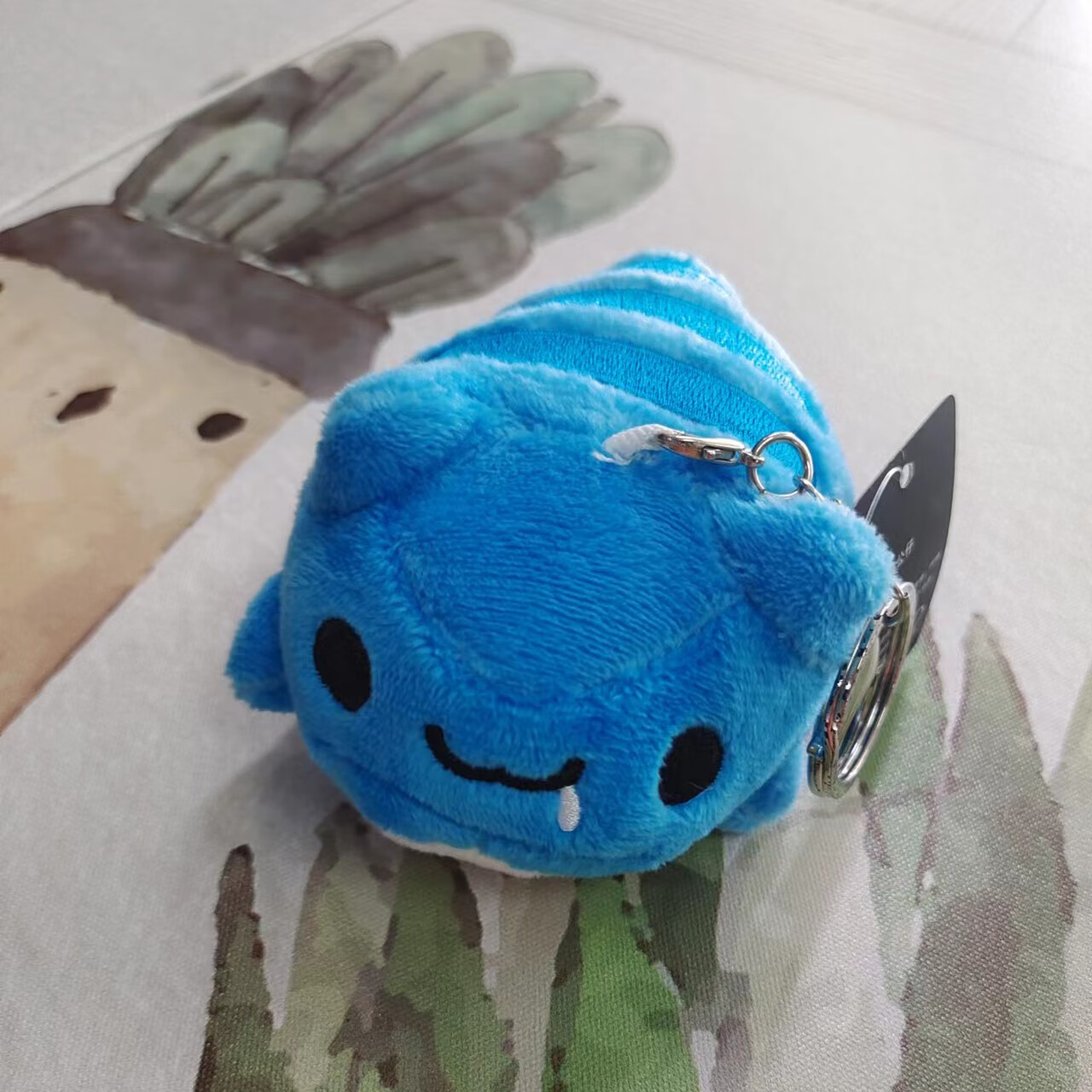 caoo猫猫虫咖波毛绒玩偶动漫卡通可爱钥匙车载摆件 蓝色流口水10cm 10