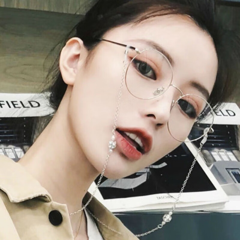 模特主图银色(单个眼镜) 无度数平光镜