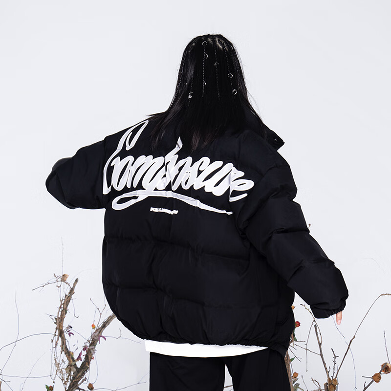 killwinner棉服男冬季外套男潮牌叛逆基因cp印花加厚棉