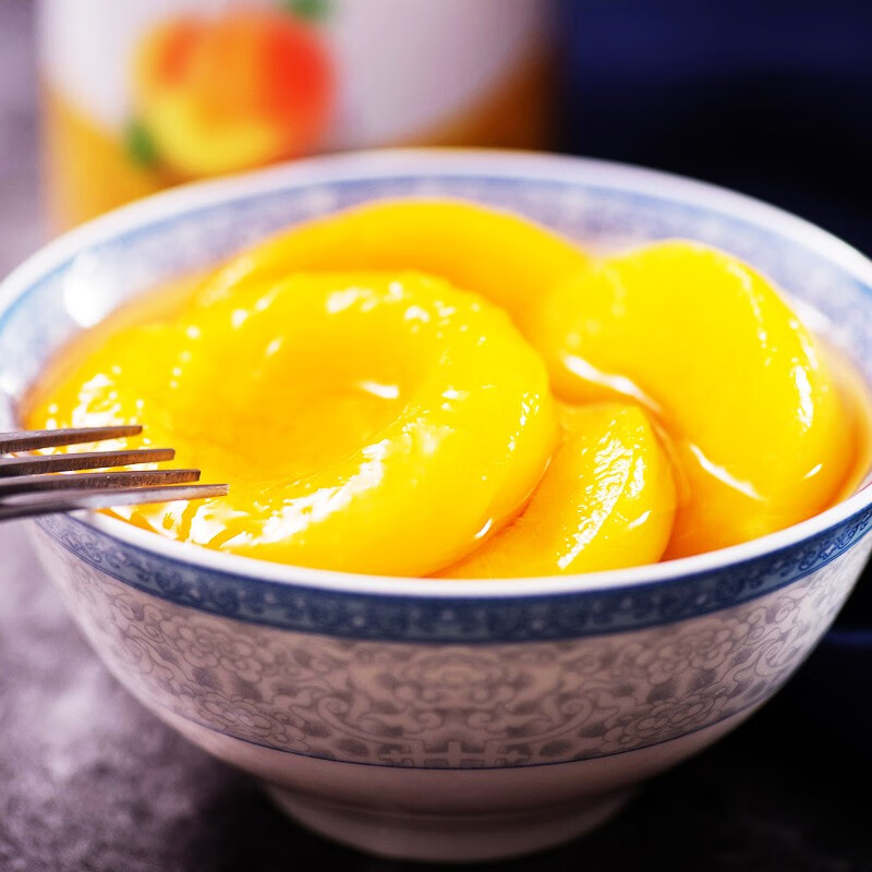 汇尔康糖水黄桃罐头425克X5罐鲜果投入水果罐头新鲜营养休闲零食办公