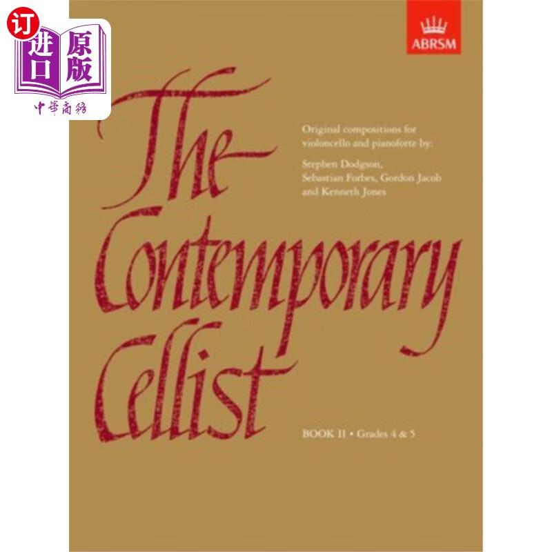海外直订contemporary cellist, book ii 当代大提琴家,第二册