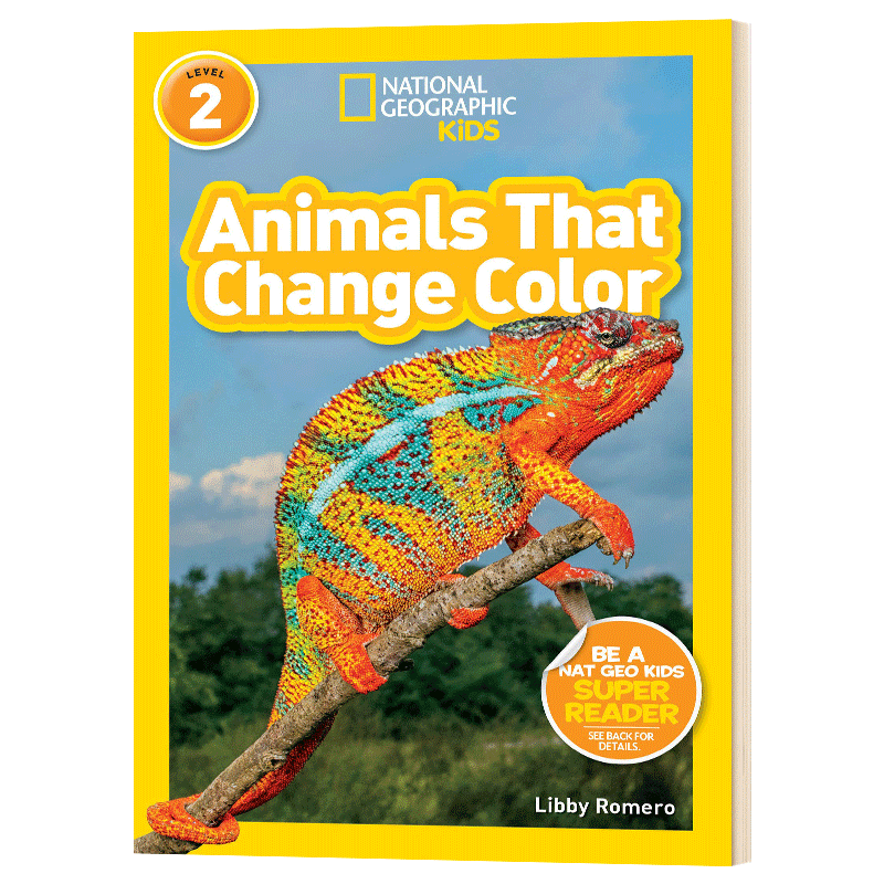 【瑕疵书】英文原版 美国国家地理分级阅读 变色生物 National Geographic Readers level 2 Animals That Change Color 全英文版