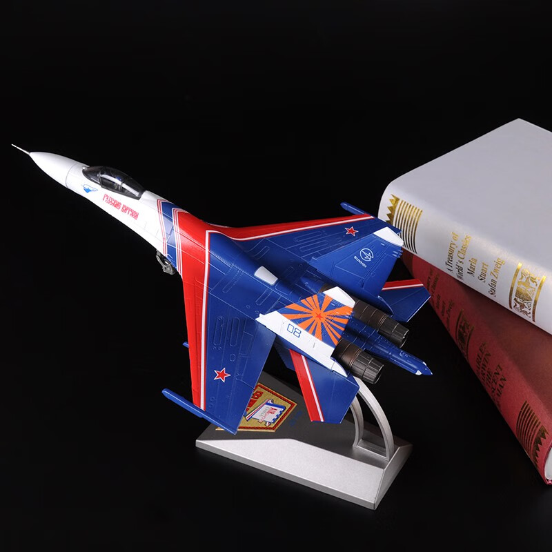 1:72苏27战斗机模型su27航展表演机仿真合金航模手办飞机模型成品纪念