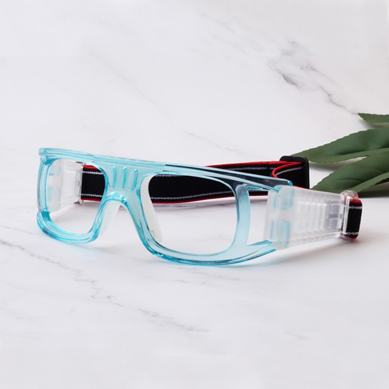 路迪森（LUDISEN）运动近视眼镜打篮球镜框配近视足球眼镜防撞击护目镜可配有度数男 框+配1.61超韧镜片（留言度数）