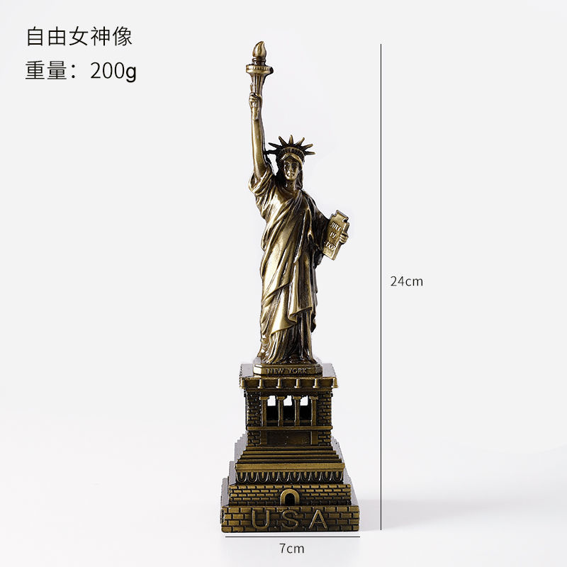 自由女神像-高24cm左右