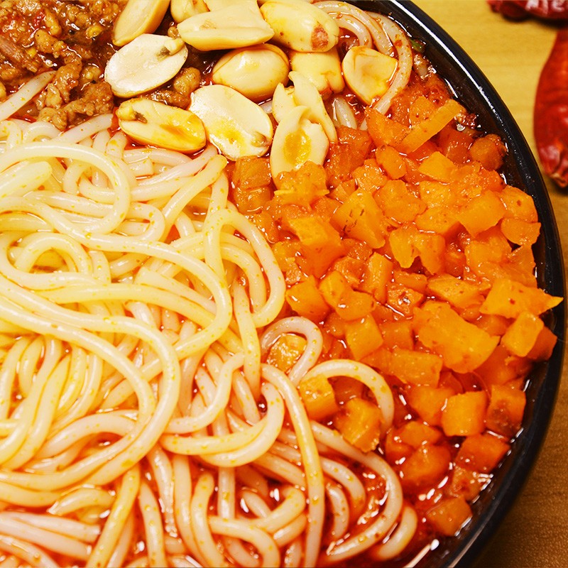 庆丰树酱香米线网红过桥米线 开心干拌米粉小吃美食徐州特产 酱香3袋+过桥2袋200g*5袋