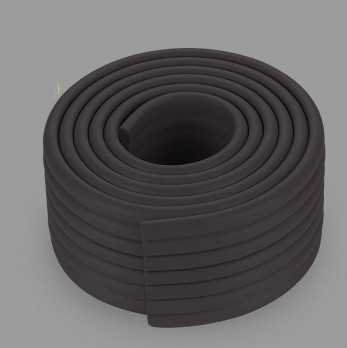 横梁碰头防撞条楼梯扶手包套护栏杆包边装饰房梁包角 黑色 5米