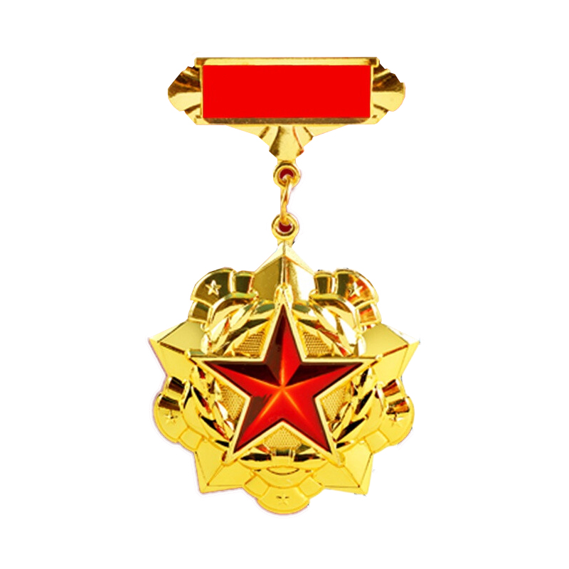 懂微 定制 荣誉勋章表彰志愿者优秀工作者退伍徽章周年纪念章奖牌定做