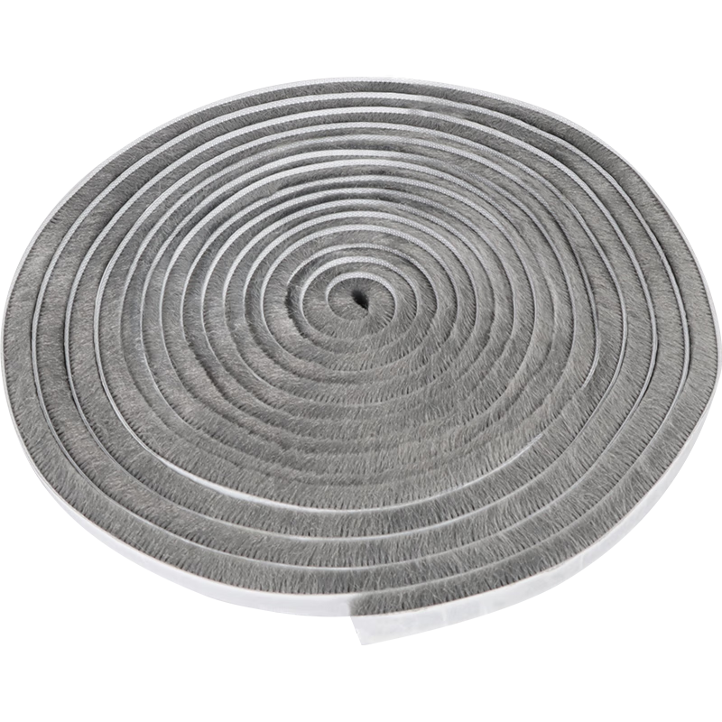 米乐奇冬季纱窗防风密封胶条铝合金推拉门窗缝隙防风防尘隔音毛条9mm宽-10米长*15mm厚【5卷超值装】