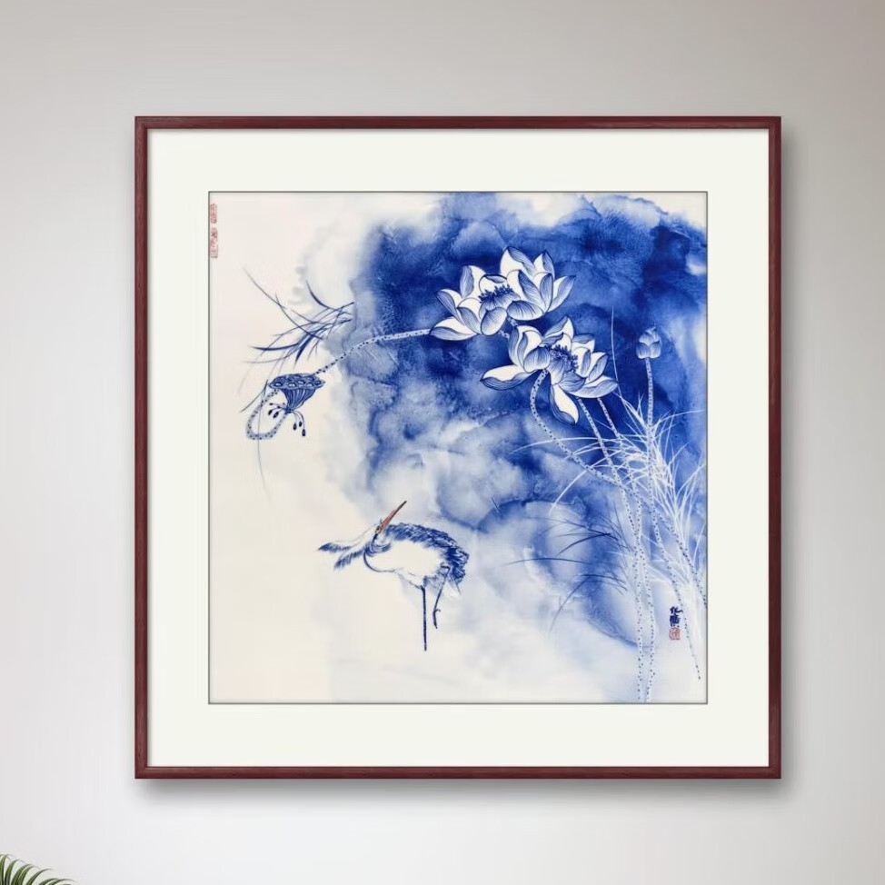 景德荣光景德镇陶瓷手绘瓷板画路路连升客厅玄关走廊挂画家居背景装饰