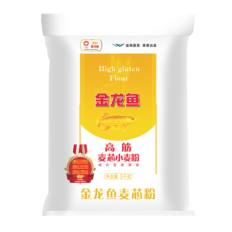 金龙鱼高筋麦芯粉小麦面粉无纺布袋装5kg